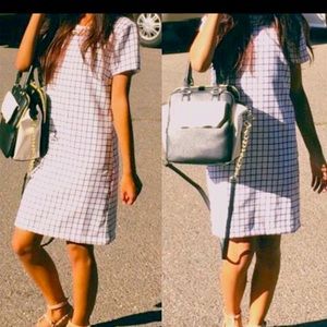 Black & White grid dress